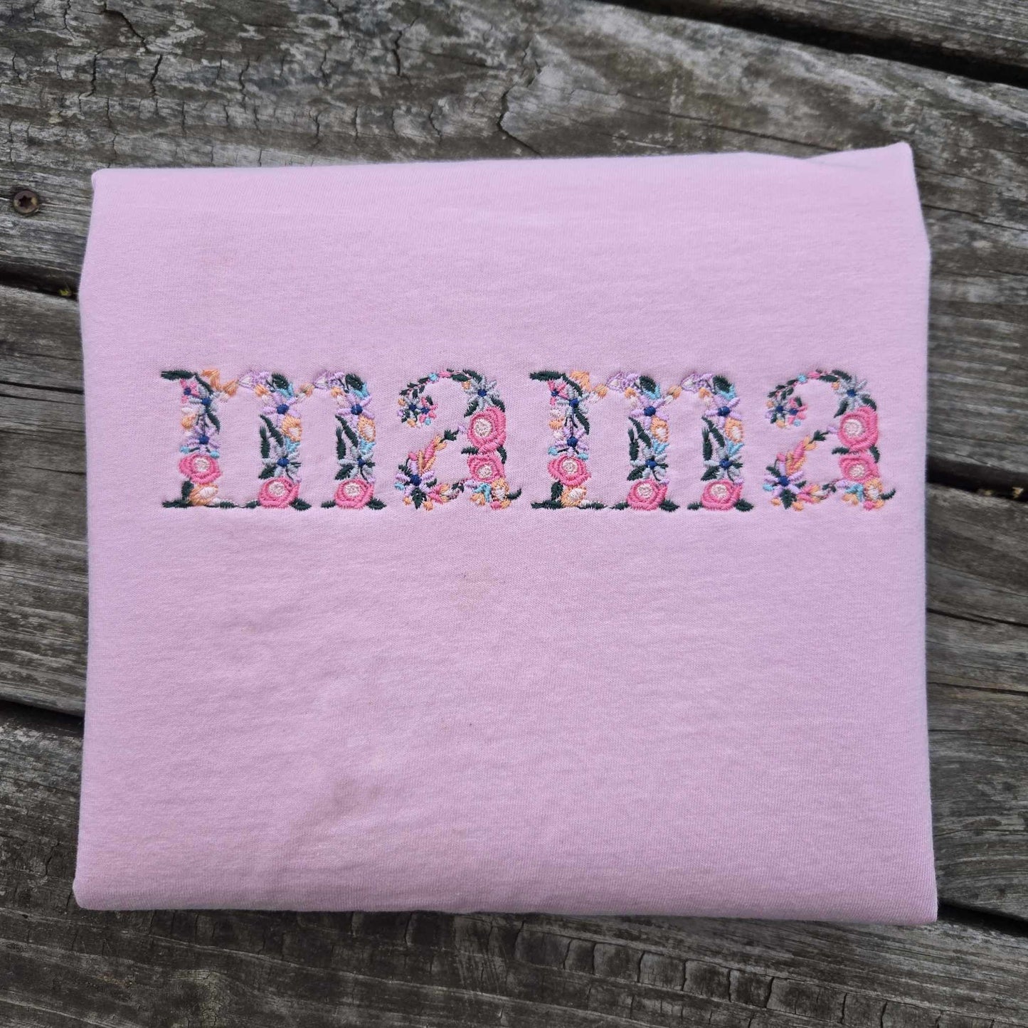 Floral Title Embroidered Shirt