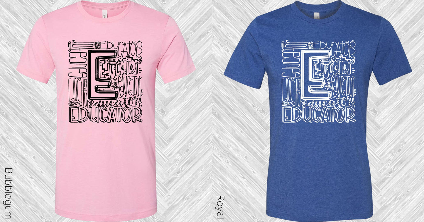Educator Subway Art Graphic Tee Graphic Tee