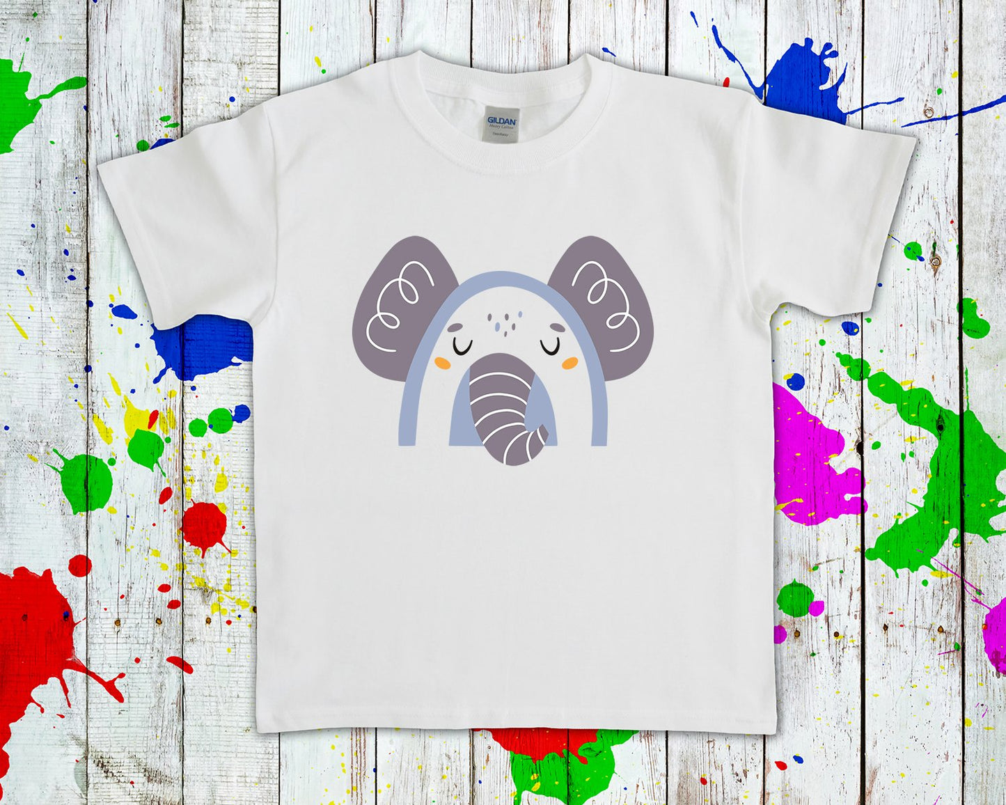 Elephant Rainbow Graphic Tee Graphic Tee