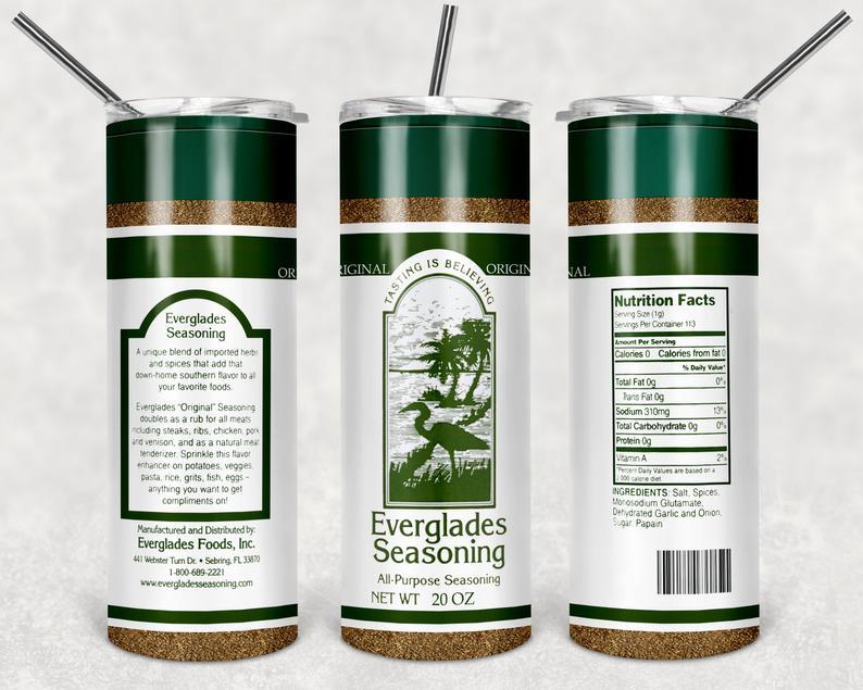Everglades Seasoning 20 Oz Skinny Tumbler