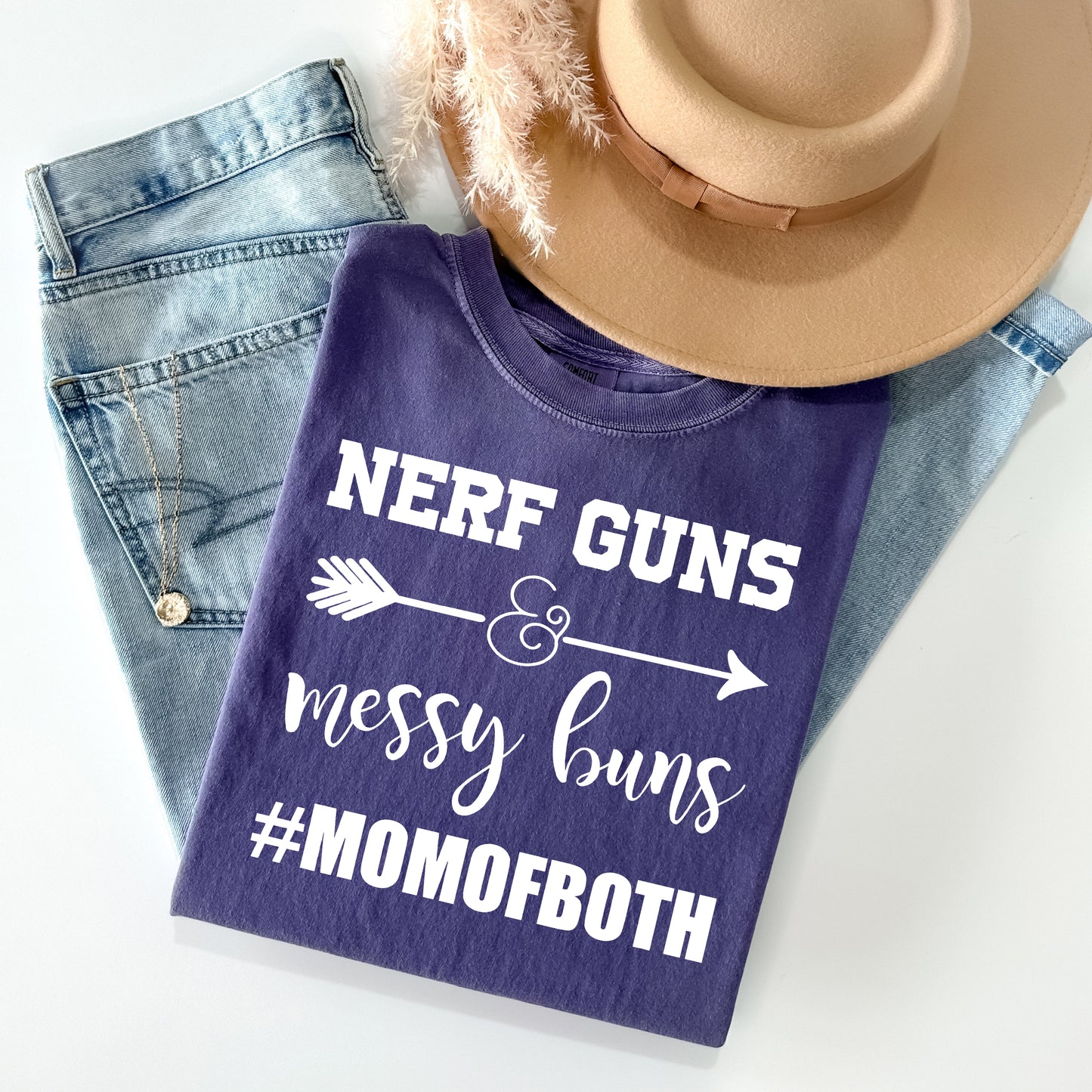 Nerf Guns & Messy Buns Graphic Tee