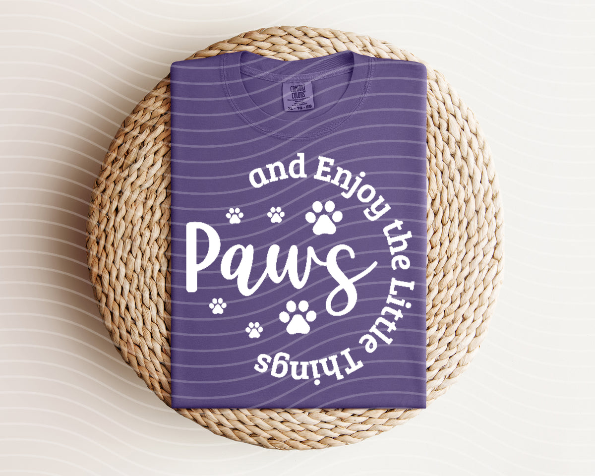 Paws and Enjoy the Little Things Graphic Tee