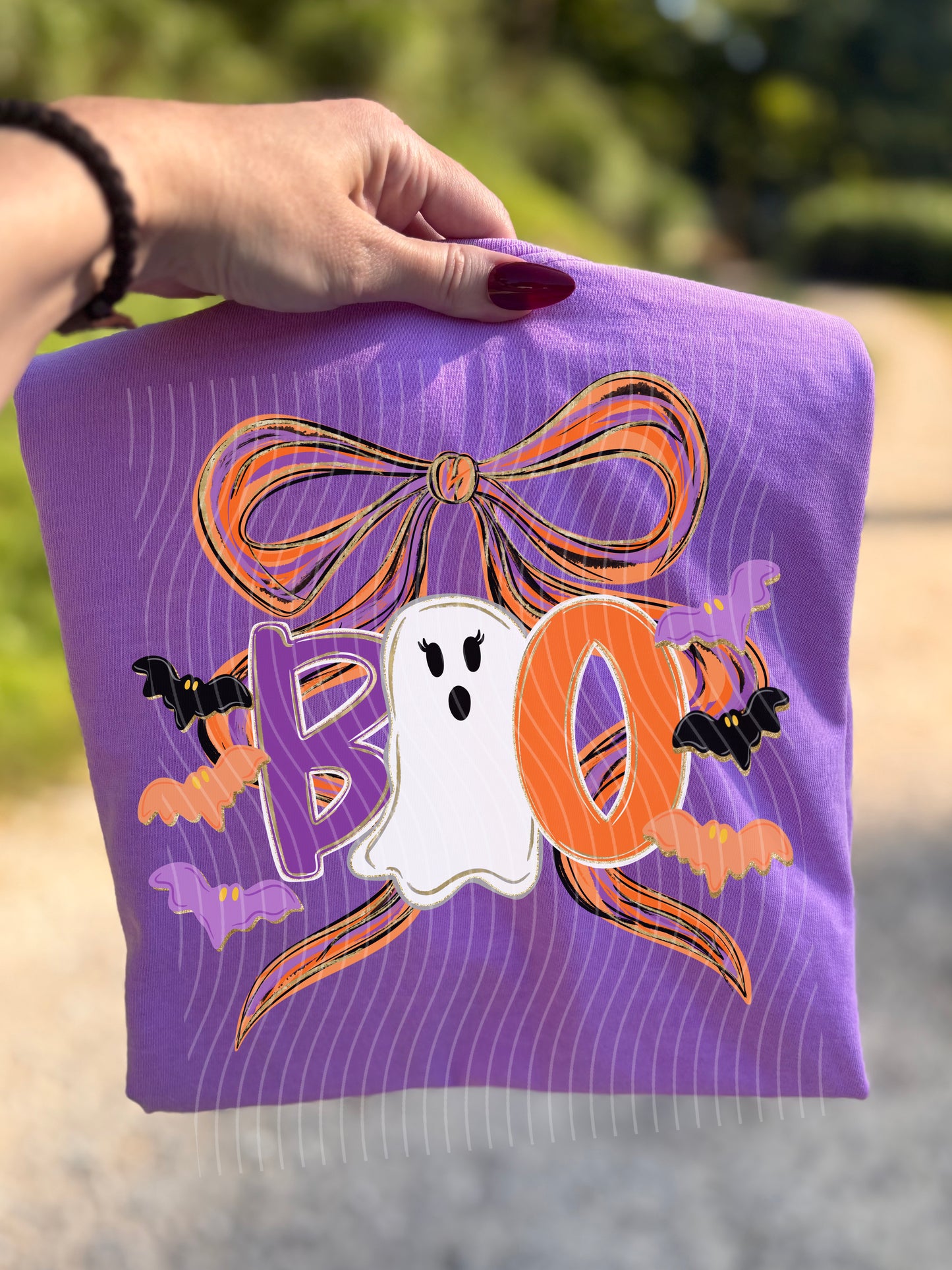 Boo Ribbon Ghost Graphic Tee