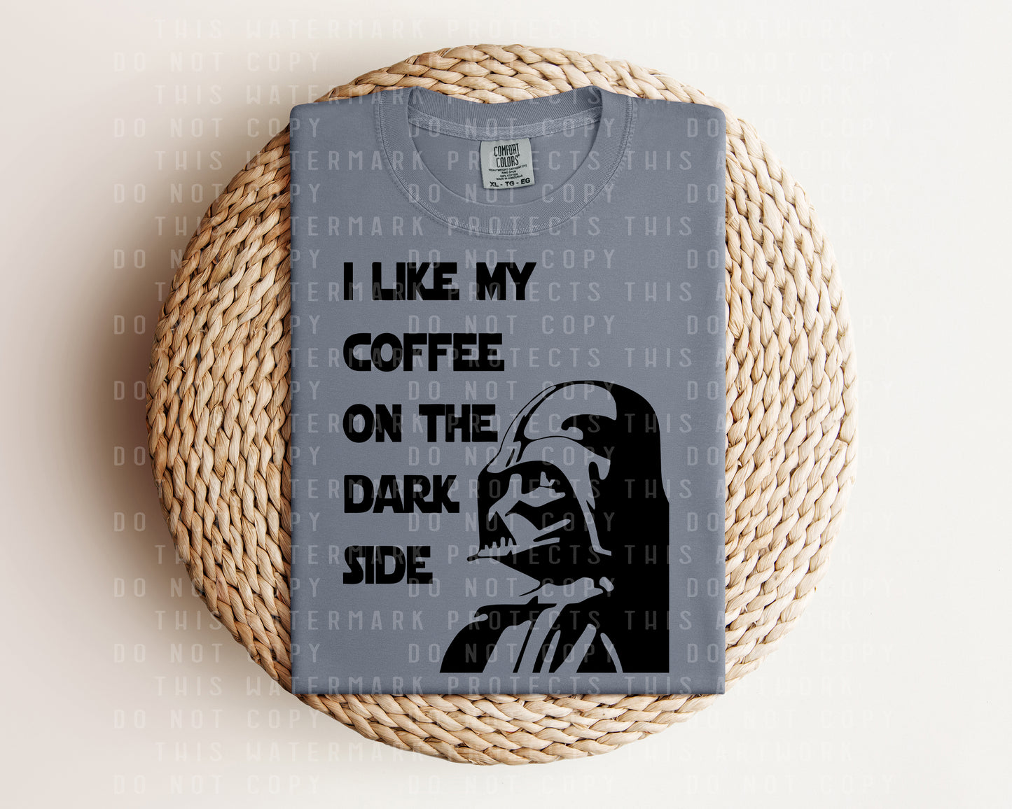 I Like My Coffee on the Dark Side Graphic Tee