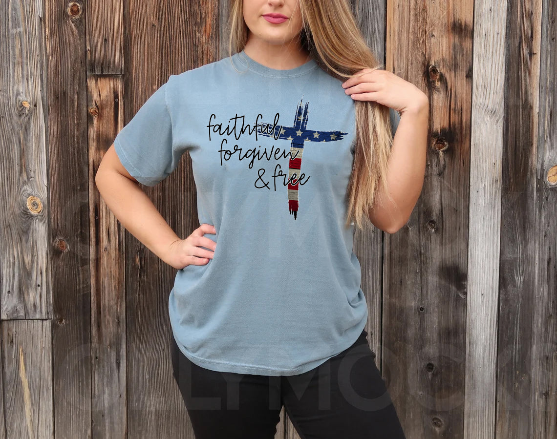 Faithful Forgiven & Free Graphic Tee