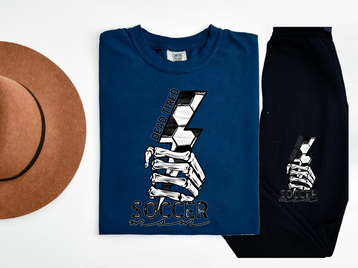 Dead Tired Soccer Mom Graphic Tee