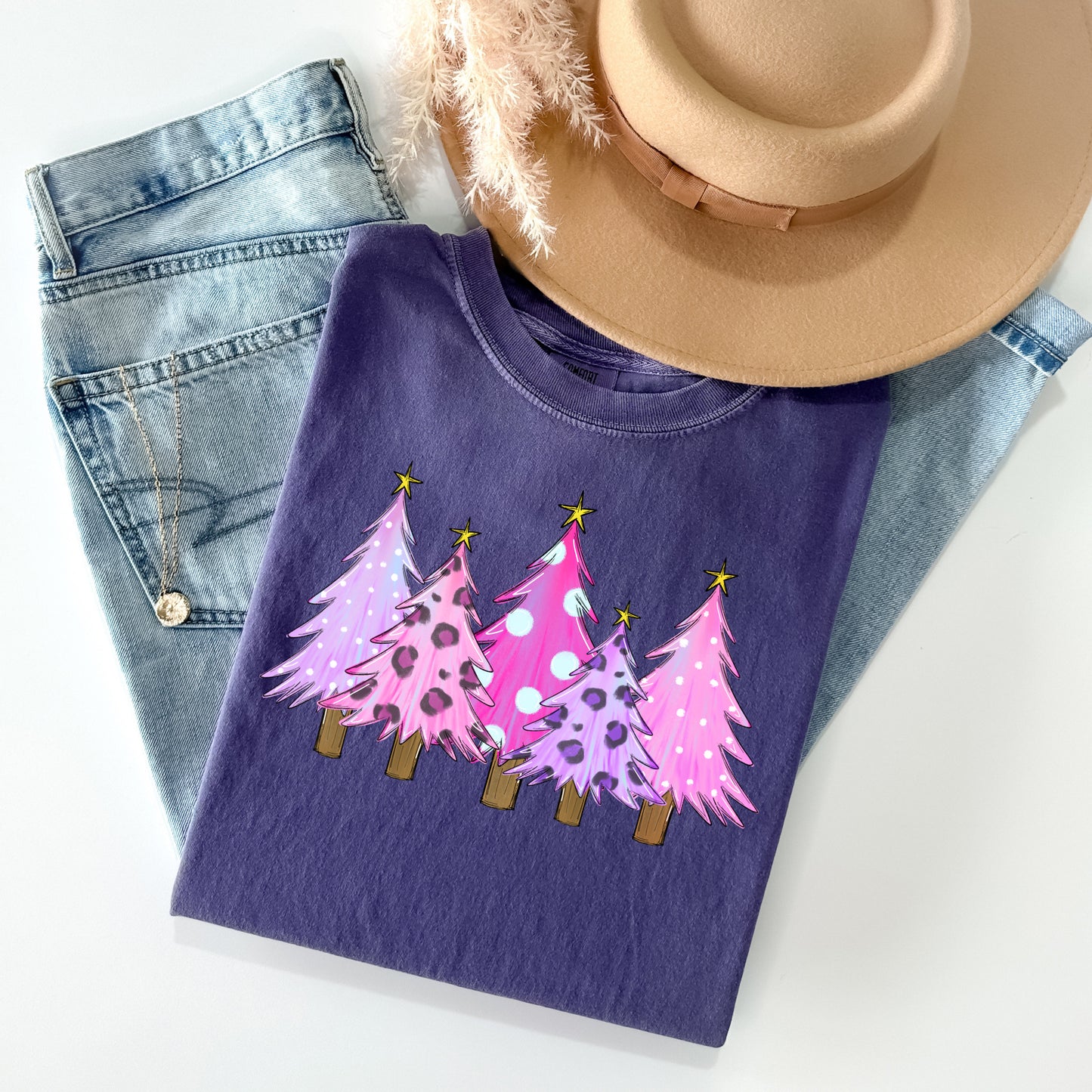 Pink and Purple Trees Graphic Tee