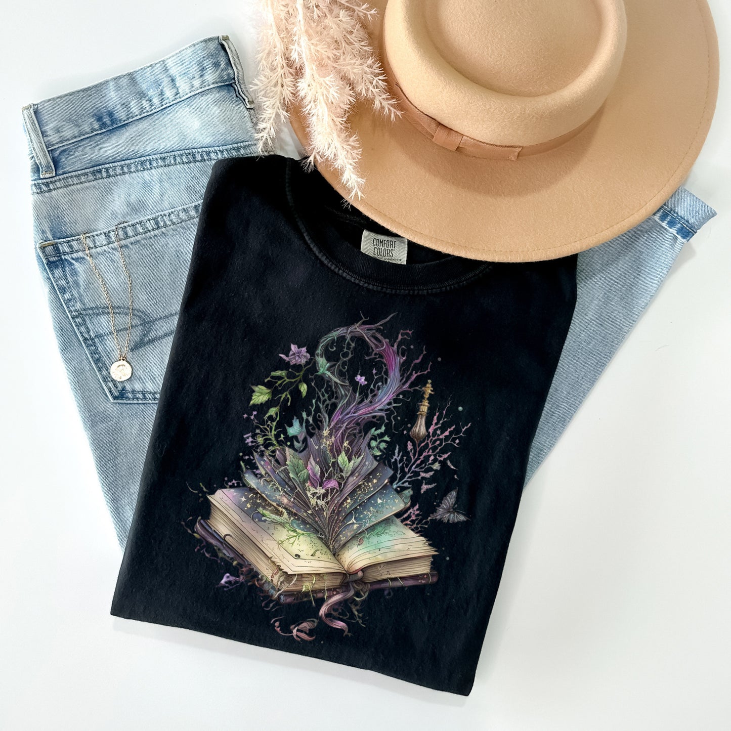 Pastel Witch Book Graphic Tee