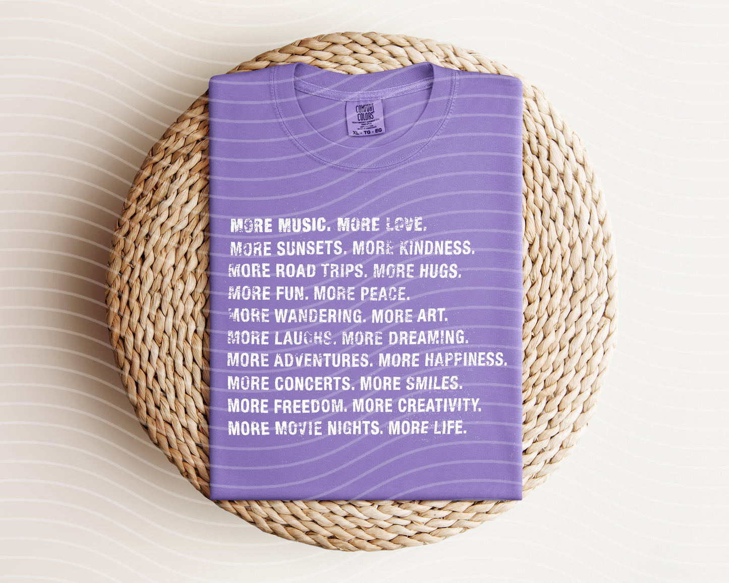 More Music More Love More Sunsets More Kindness Graphic Tee