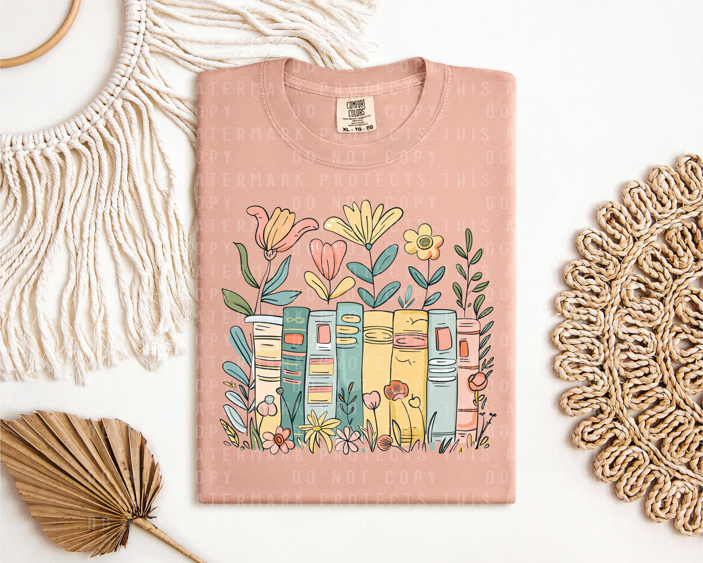 Floral Books Graphic Tee
