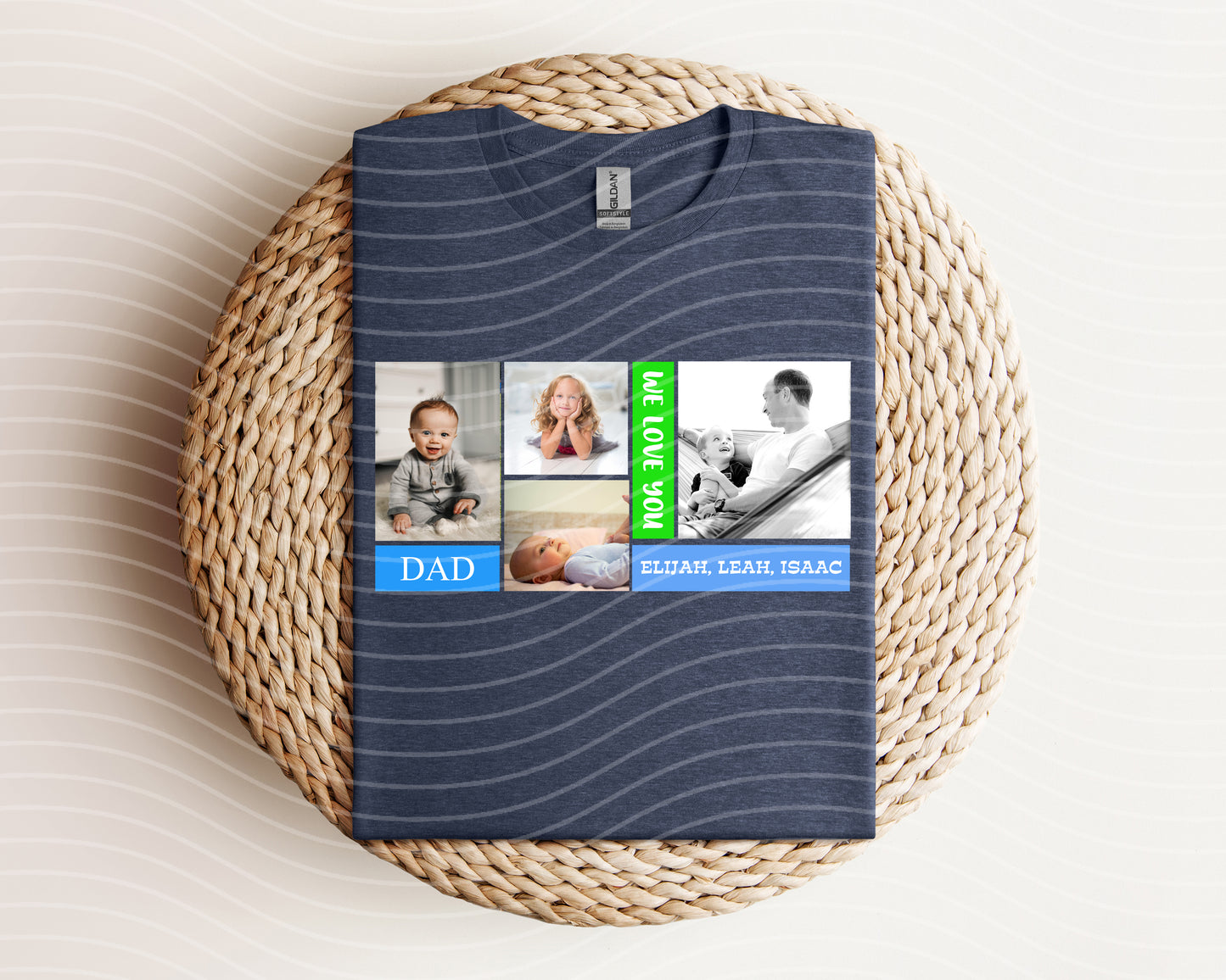 We Love You Dad Photos Graphic Tee