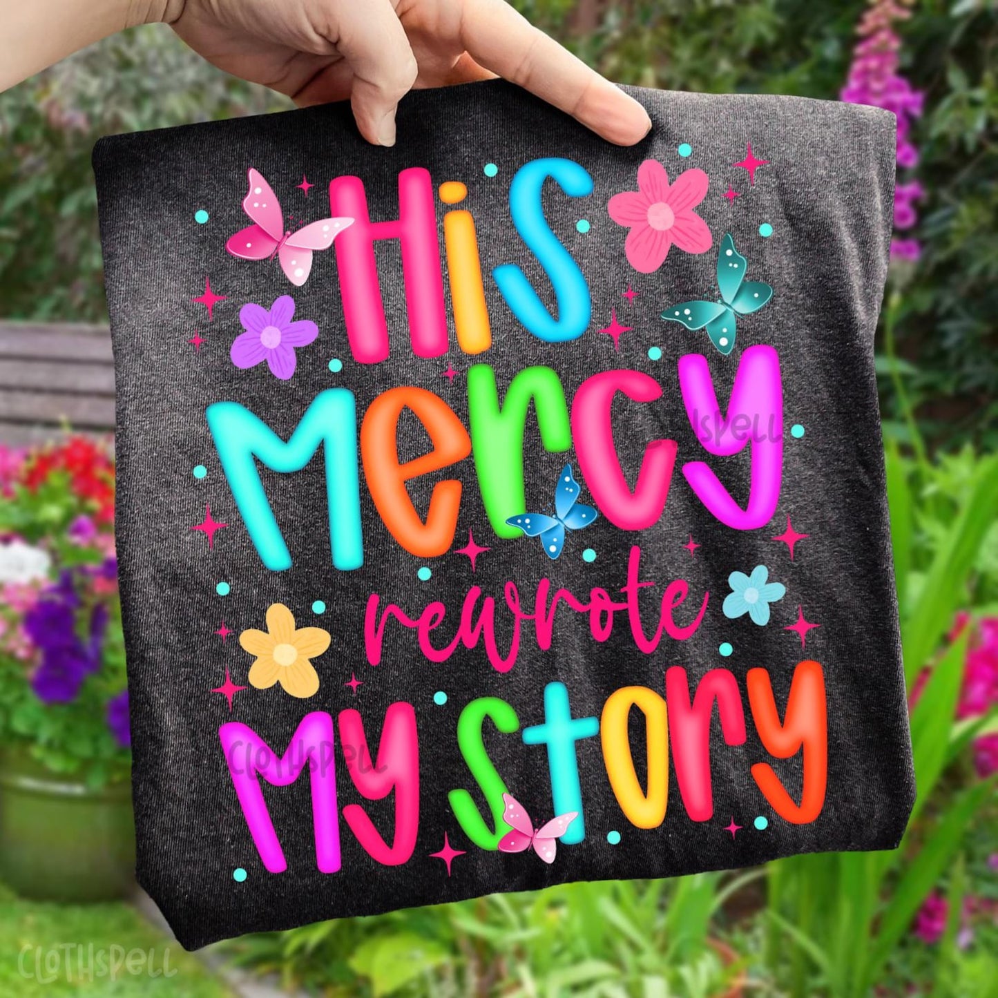 His Mercy Rewrote My Story Graphic Tee