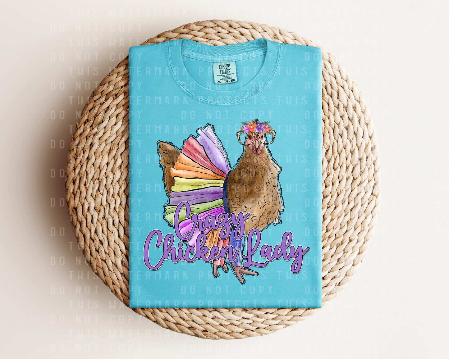 Crazy Chicken Lady Graphic Tee