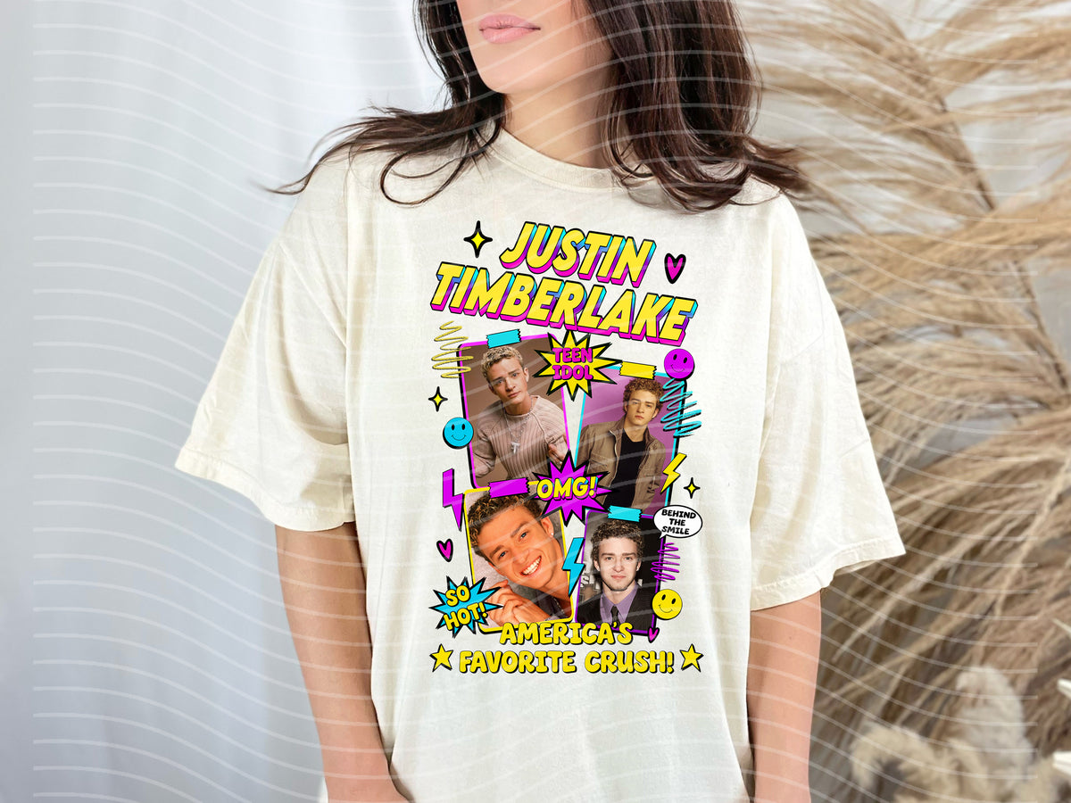 Teen Crush Justin T Graphic Tee
