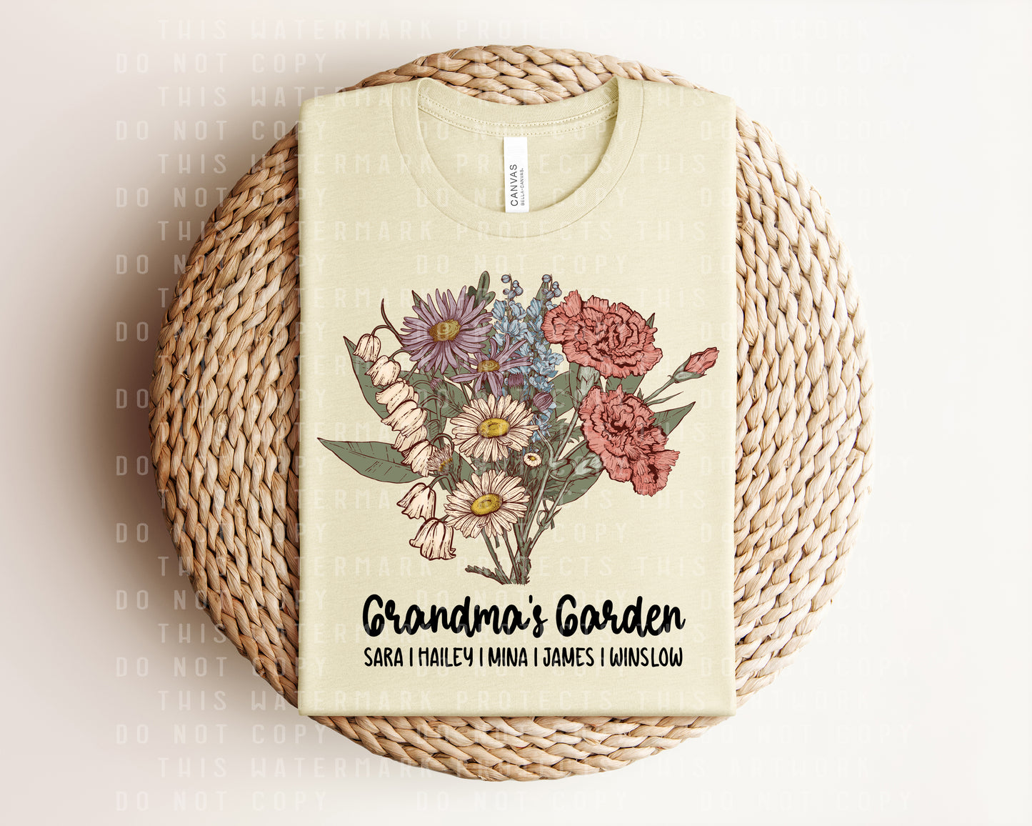 Vintage Floral Garden Graphic Tee