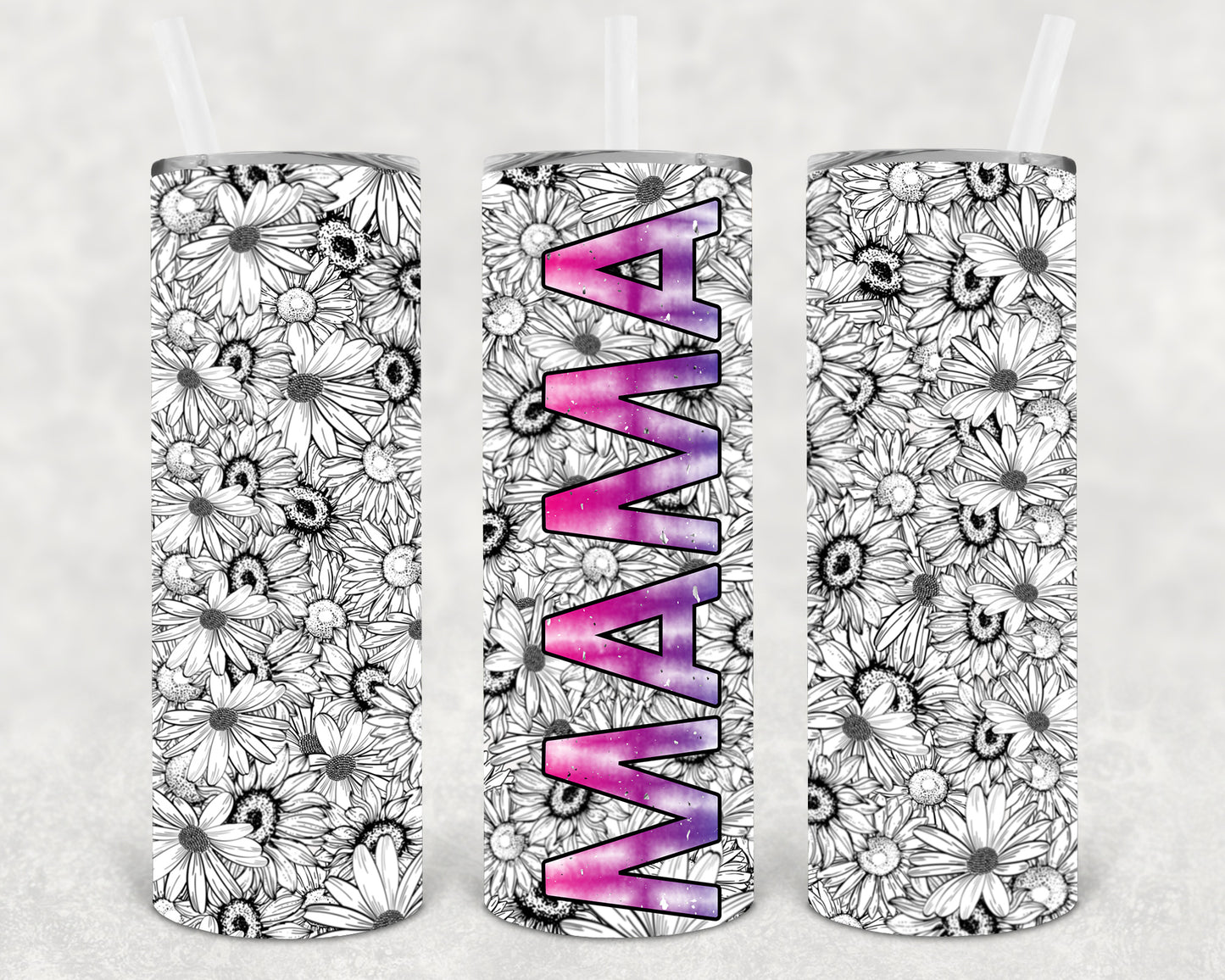 Floral Mama 20 oz Skinny Tumbler