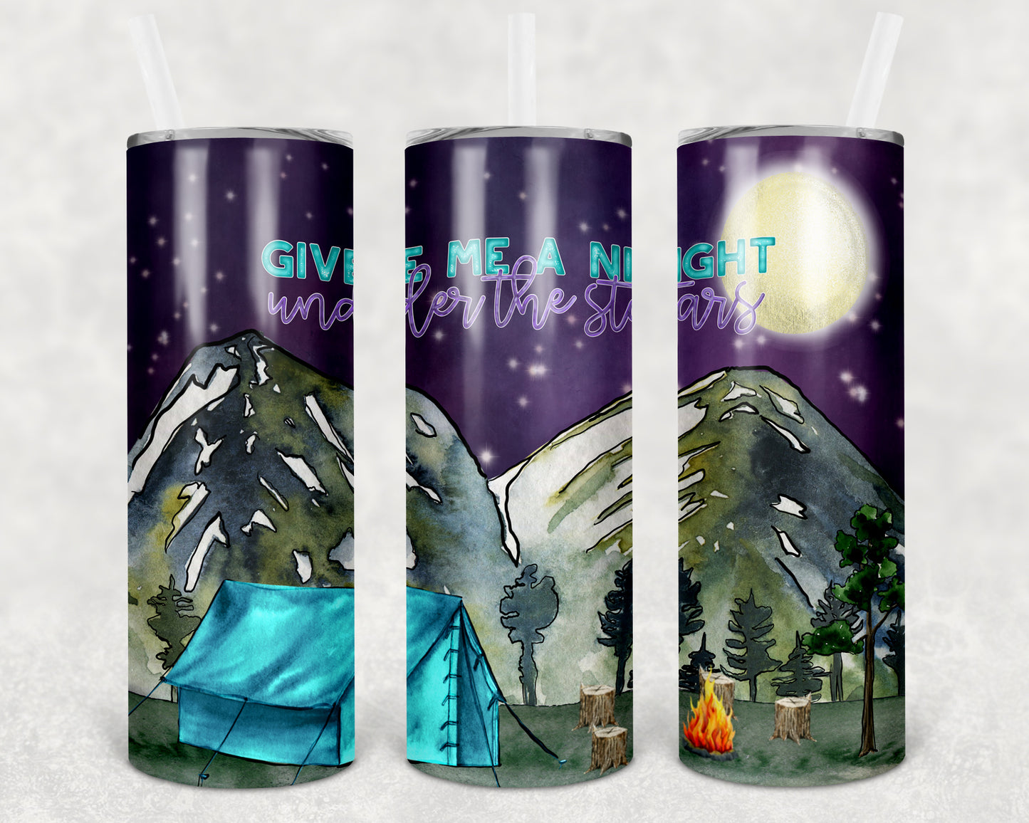 Give Me a Night Under the Stars 20 oz Skinny Tumbler