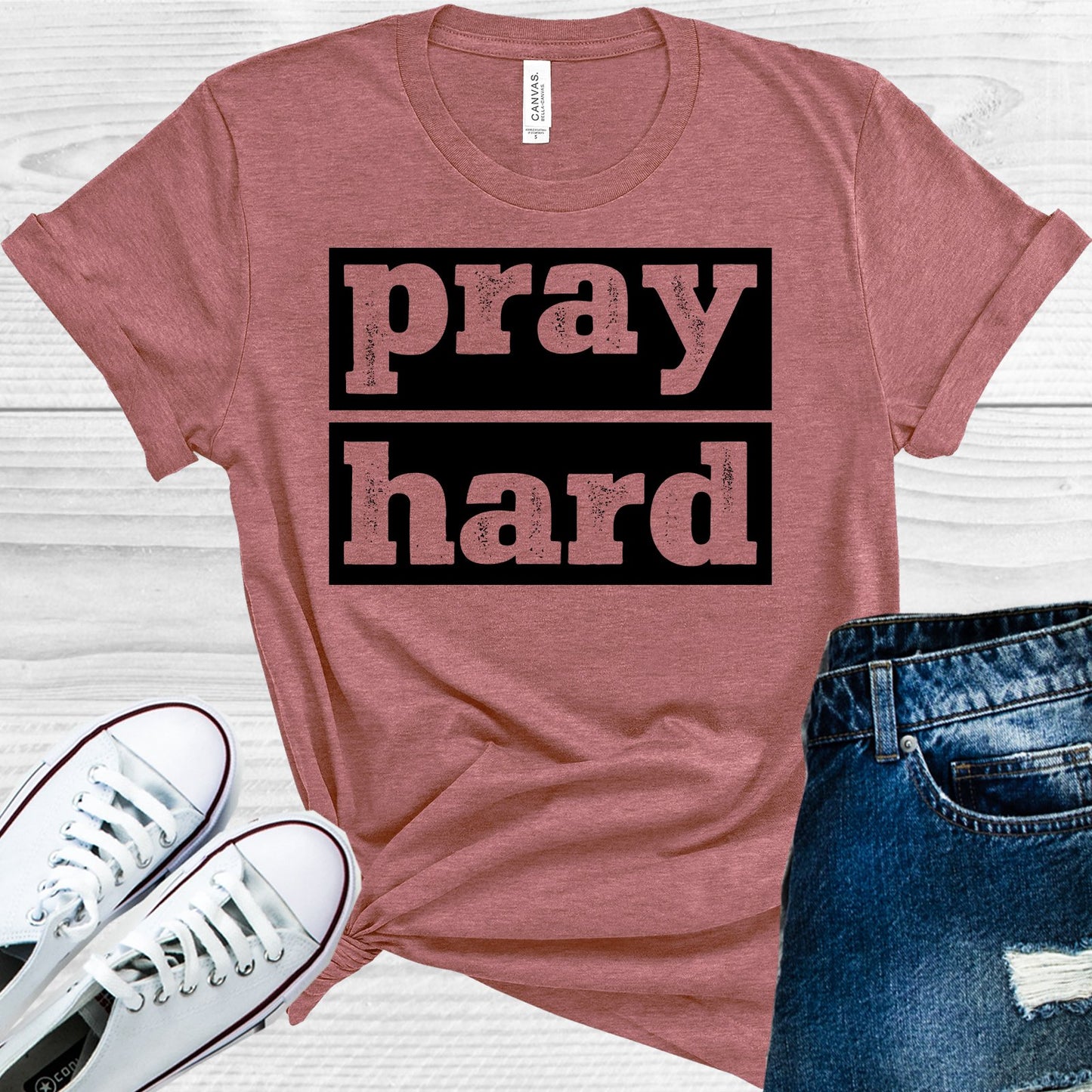 Pray Hard Graphic Tee Graphic Tee