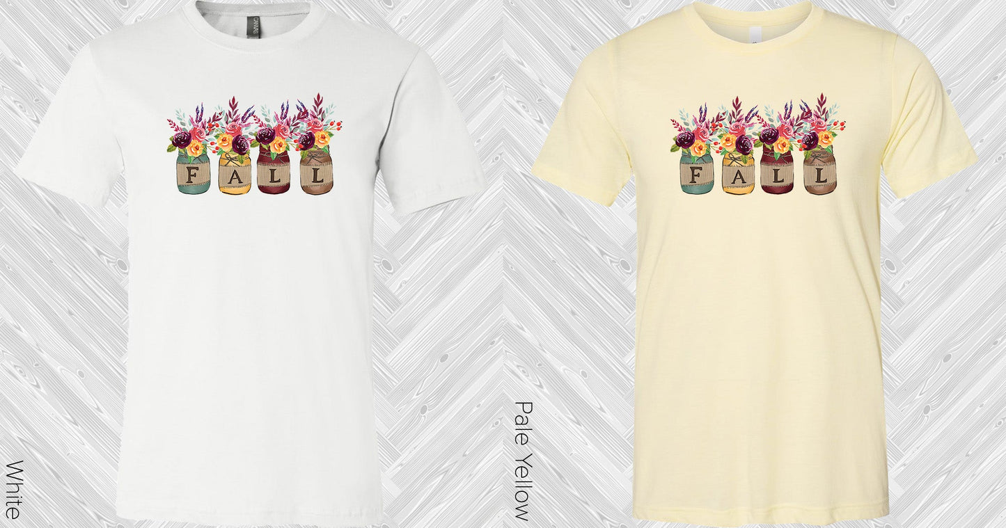 Fall Mason Jars Graphic Tee Graphic Tee