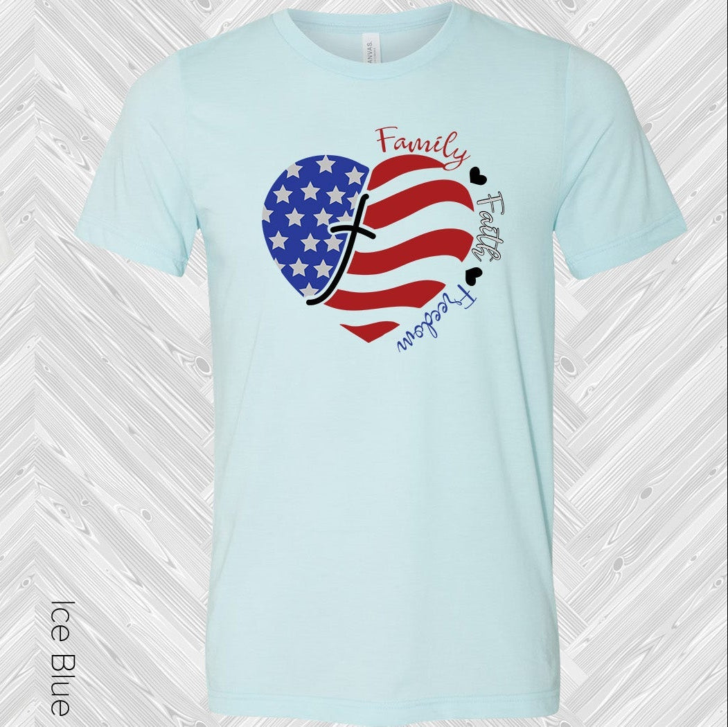 Family Faith Freedom Graphic Tee Graphic Tee