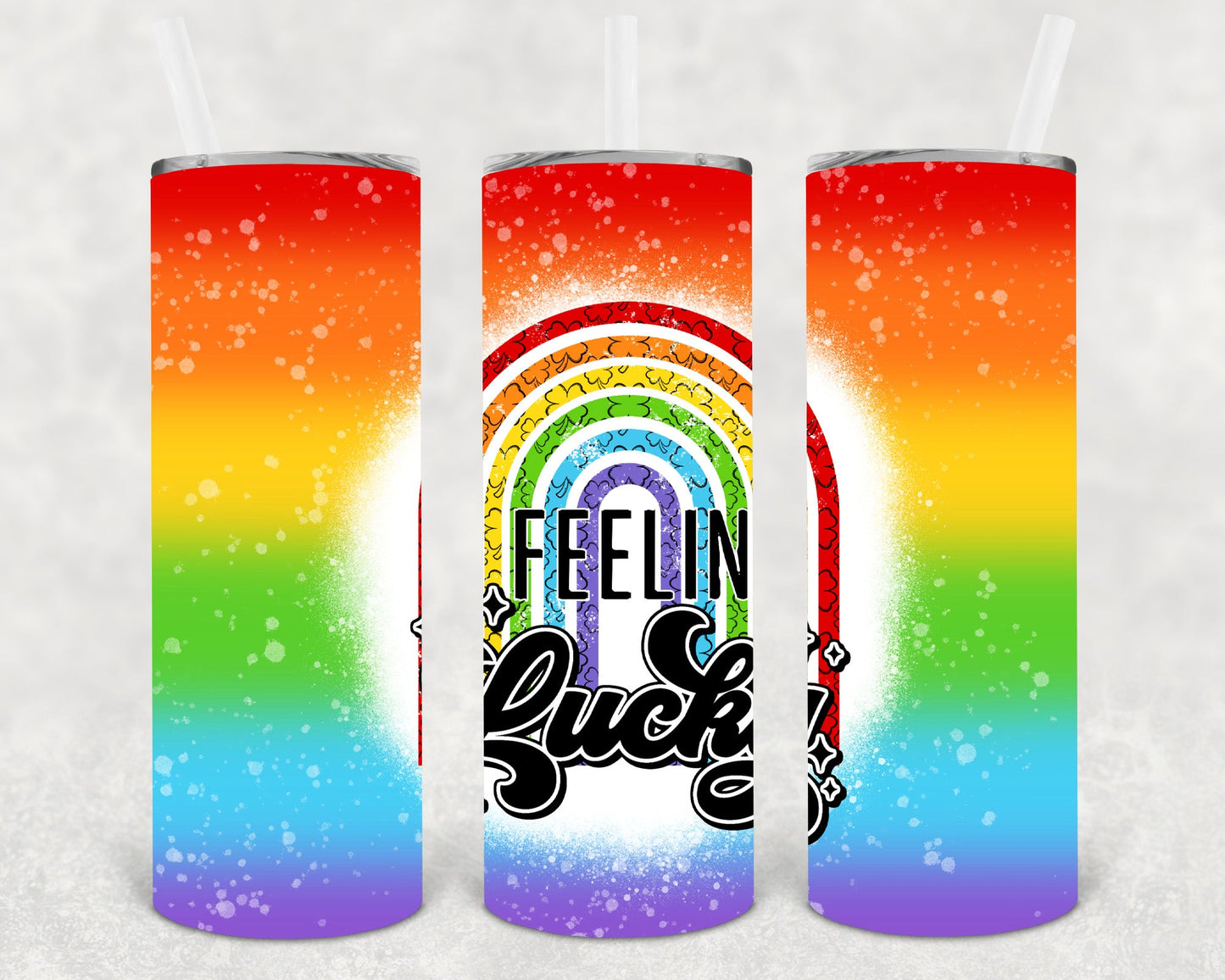 Feelin Lucky 20 Oz Skinny Tumbler