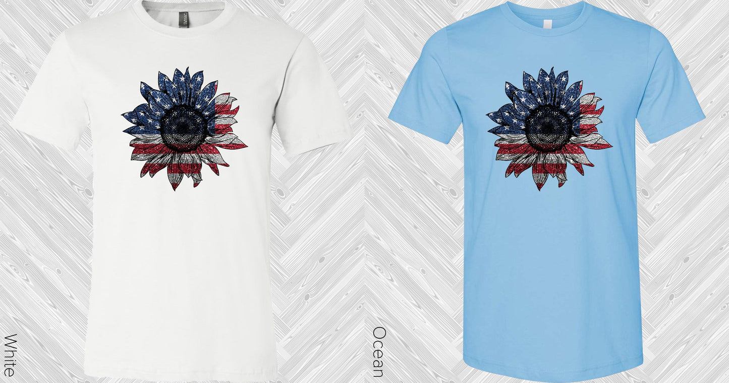 Flag Sunflower Graphic Tee Graphic Tee