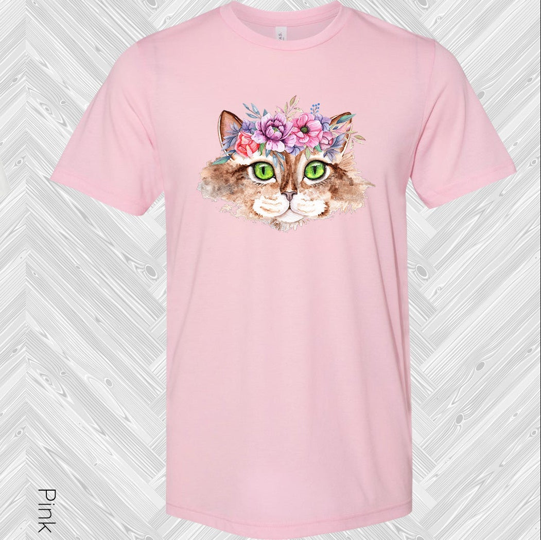 Floral Cat Graphic Tee Graphic Tee