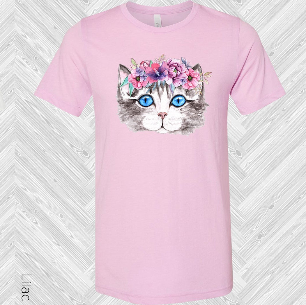 Floral Cat Graphic Tee Graphic Tee