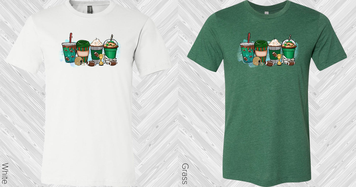 Football Coffee Graphic Tee Graphic Tee