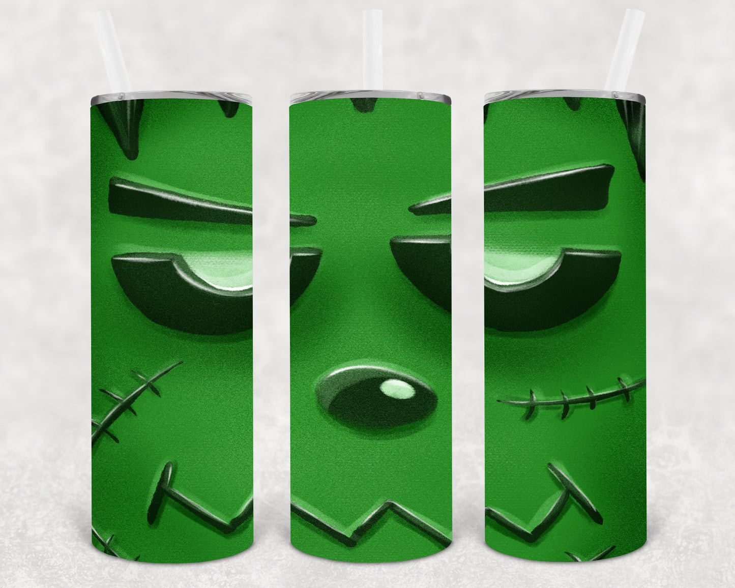 Frankenstein Face 20 Oz Skinny Tumbler