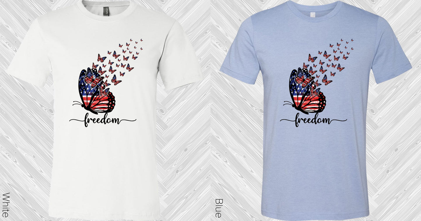 Freedom Butterfly Graphic Tee Graphic Tee