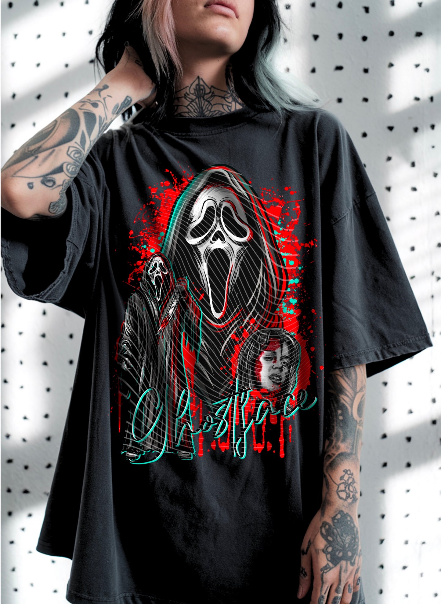 Ghostface Slice and Dice Graphic Tee