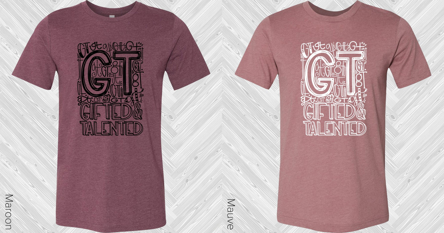 Gifted & Talented Subway Art Graphic Tee Graphic Tee