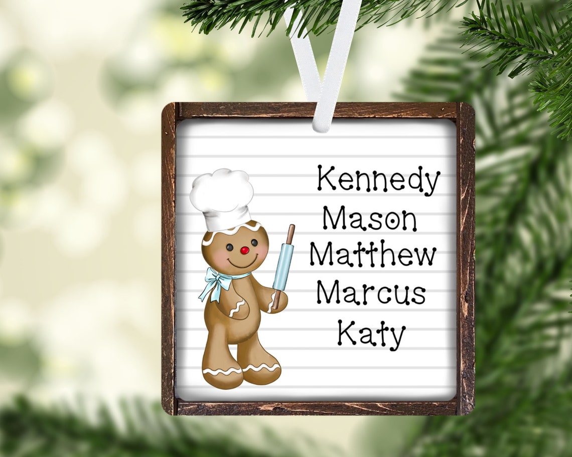 Gingerbread Man Christmas Ornament