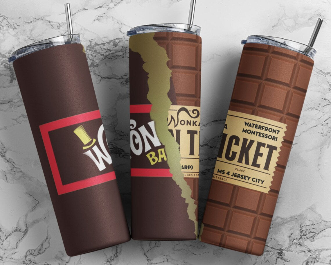 Golden Ticket 20 Oz Skinny Tumbler