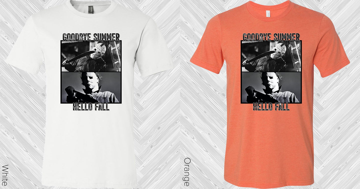 Goodbye Summer Hello Fall Graphic Tee Graphic Tee