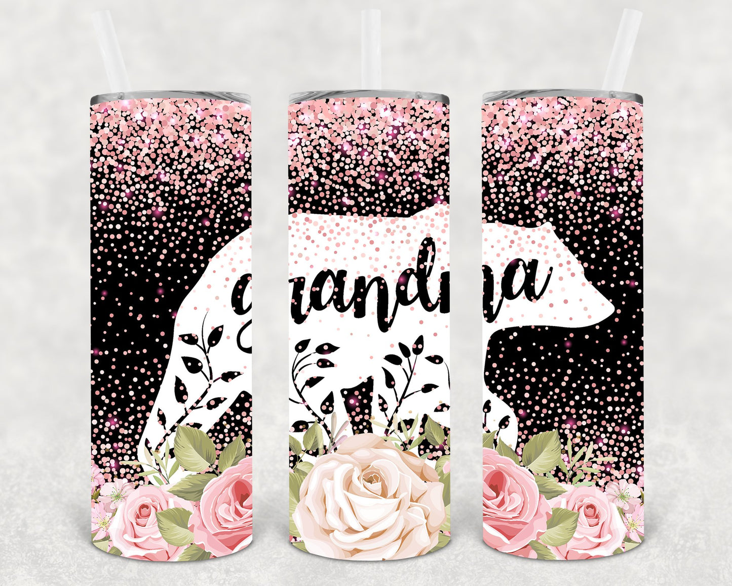 Grandma Bear 20 Oz Skinny Tumbler