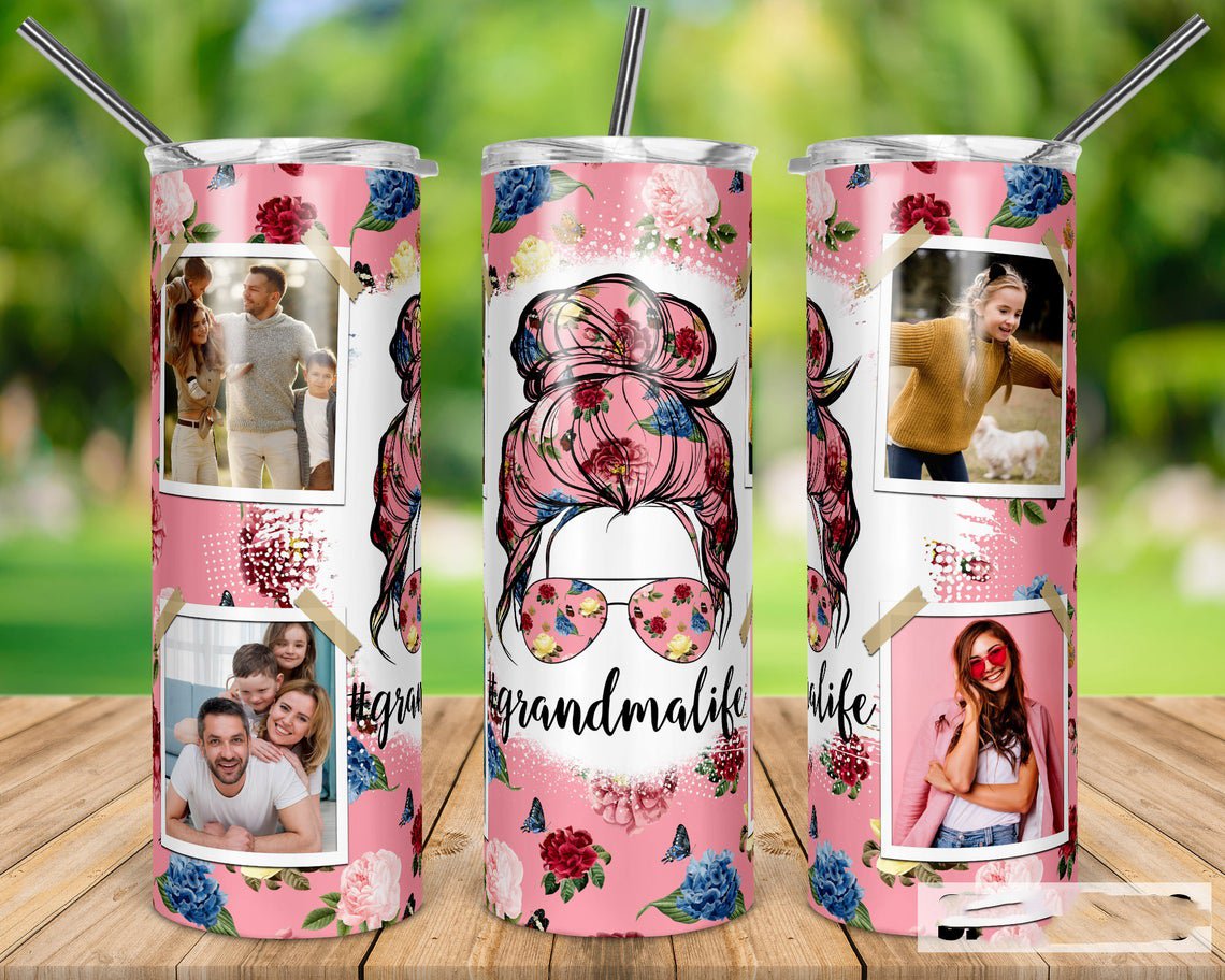 Grandma Life 20 Oz Skinny Tumbler