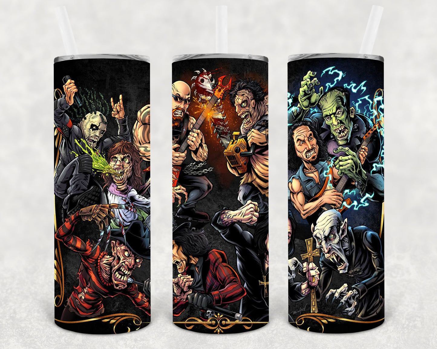 Halloween Mayhem 20 Oz Skinny Tumbler