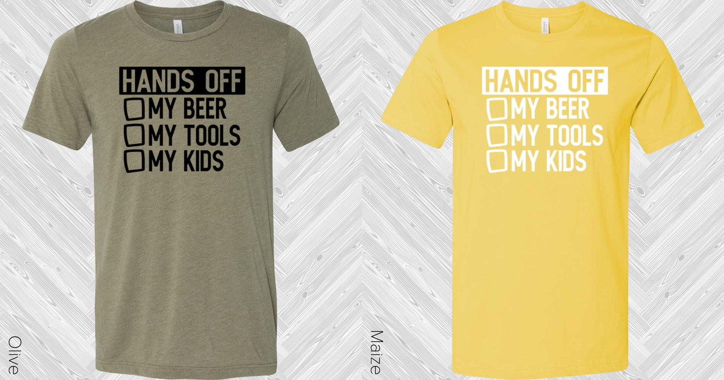 Hands Off My Beer Tools Kids Graphic Tee Graphic Tee
