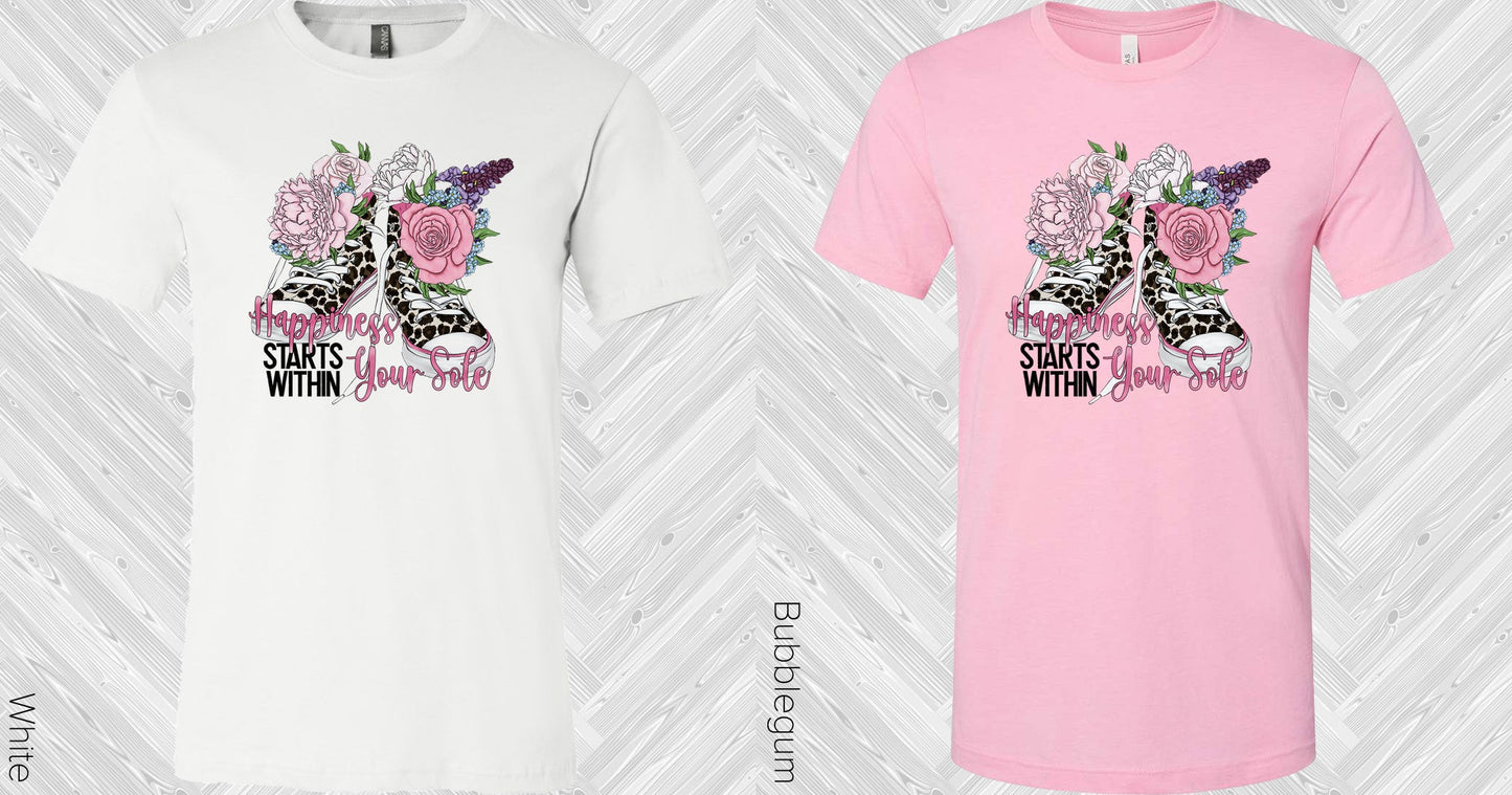 Happiness Starts Within Your Soul Graphic Tee Graphic Tee