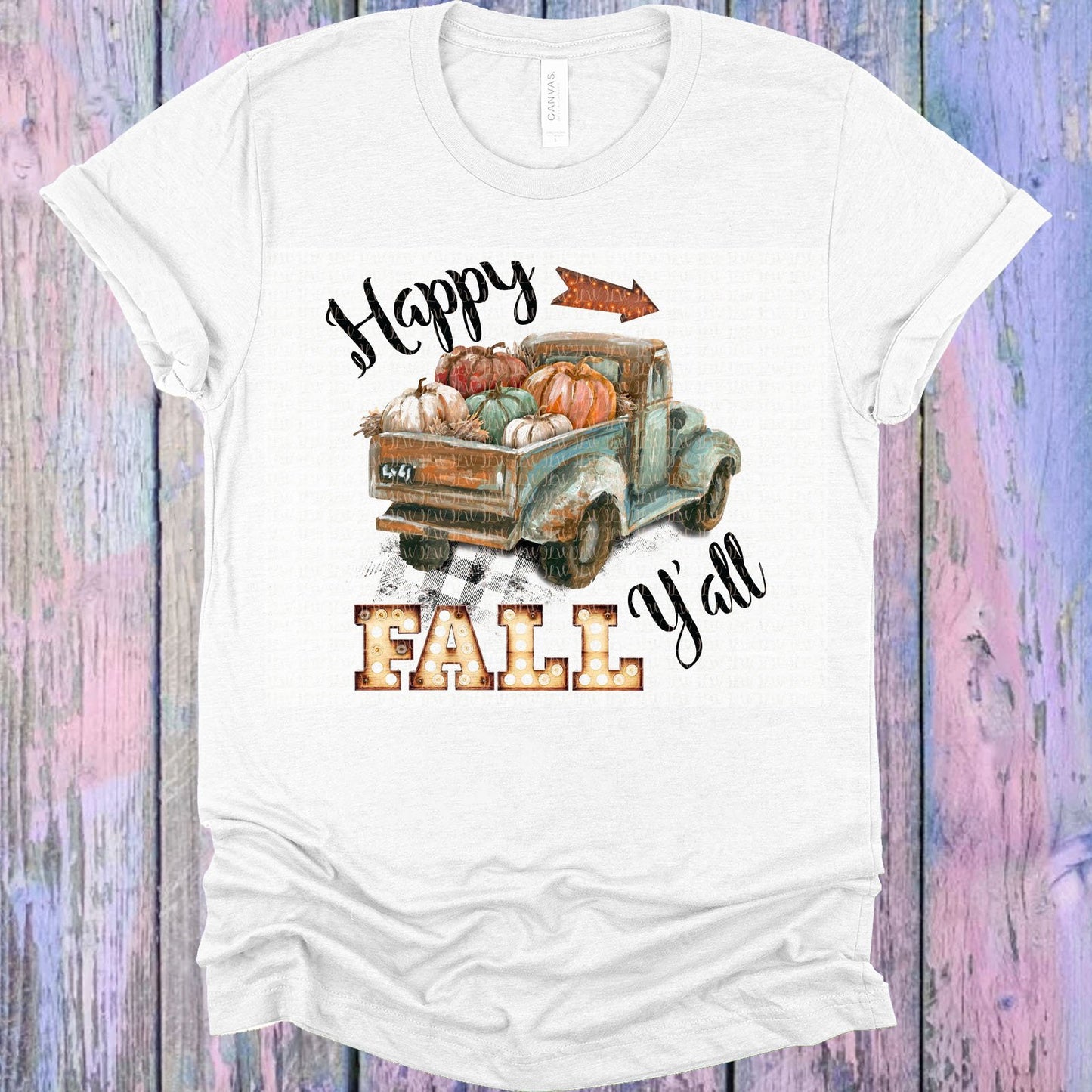 Happy Fall Truck Graphic Tee Graphic Tee