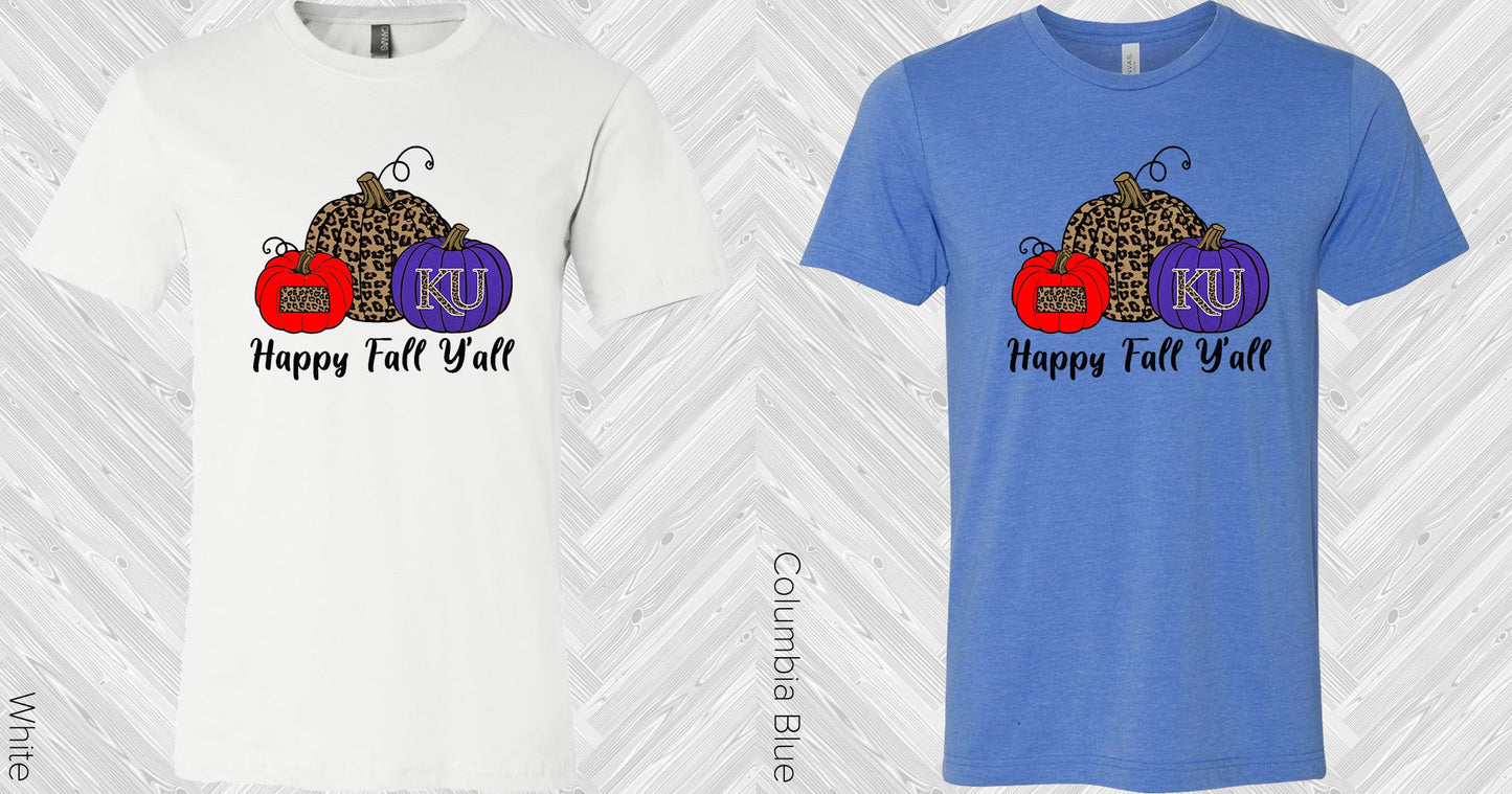 Happy Fall Yall Graphic Tee Graphic Tee