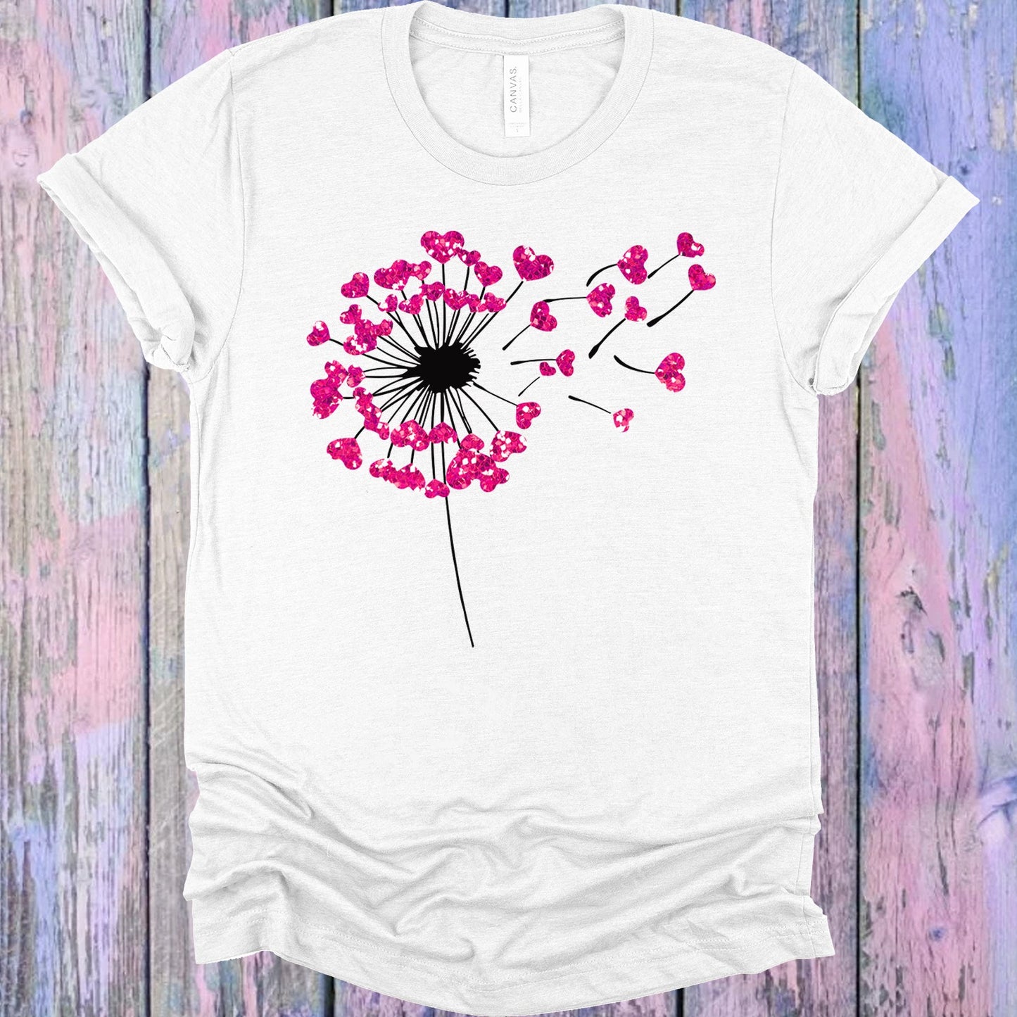 Heart Dandelion Graphic Tee Graphic Tee