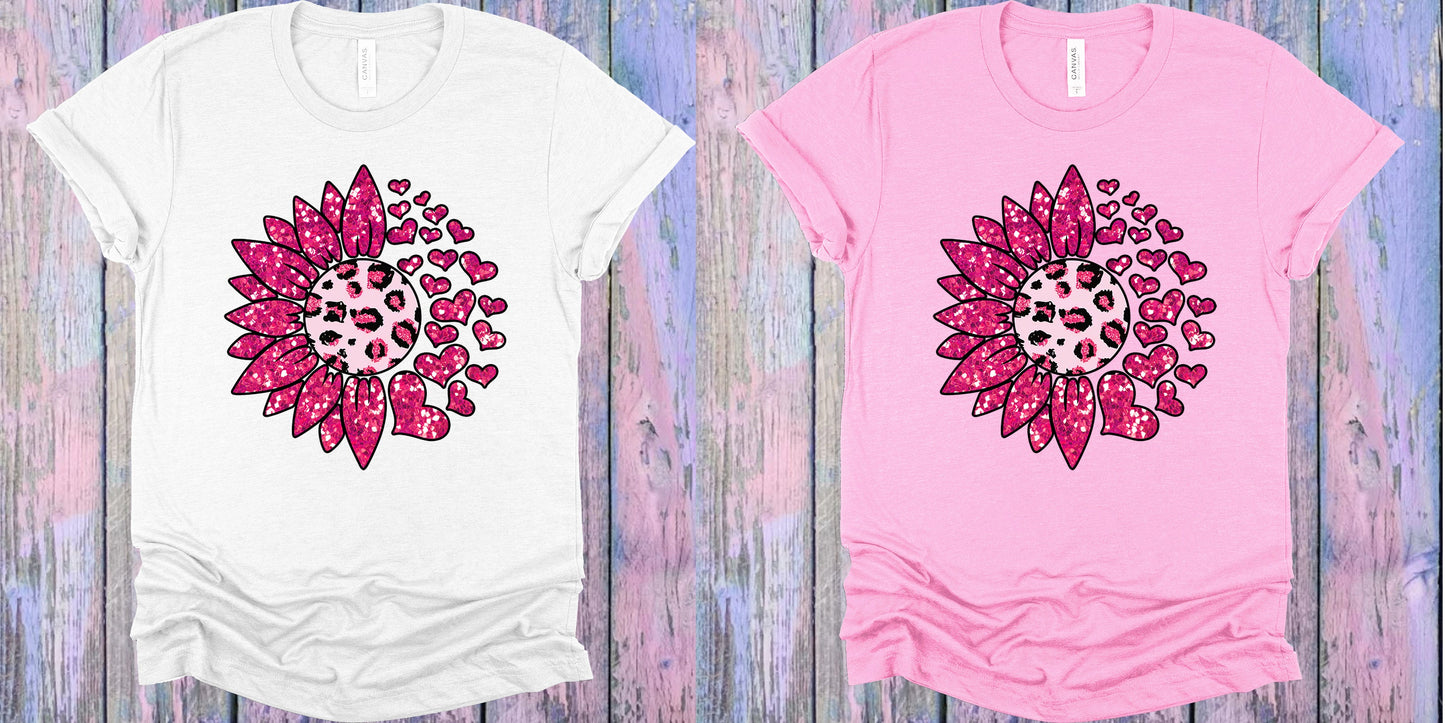 Heart Flower Graphic Tee Graphic Tee