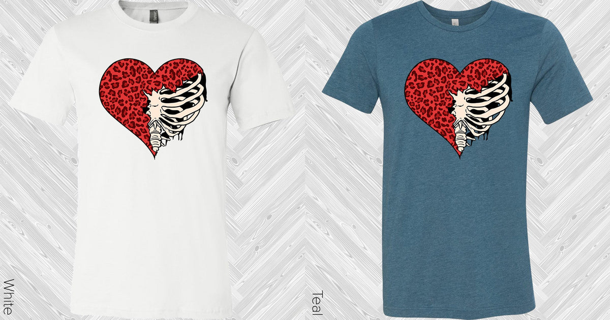 Heart Rib Cage Graphic Tee Graphic Tee