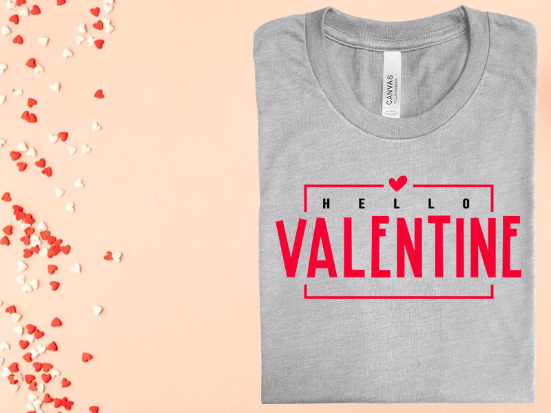 Hello Valentine Graphic Tee Graphic Tee