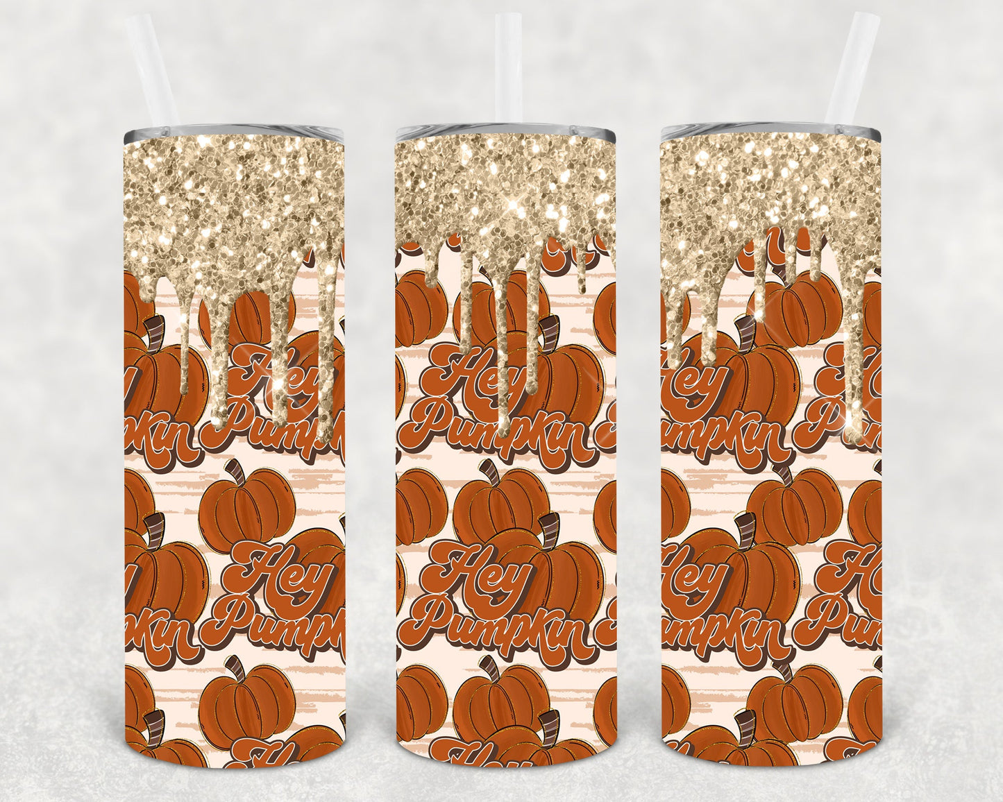 Hey Pumpkin 20 Oz Skinny Tumbler