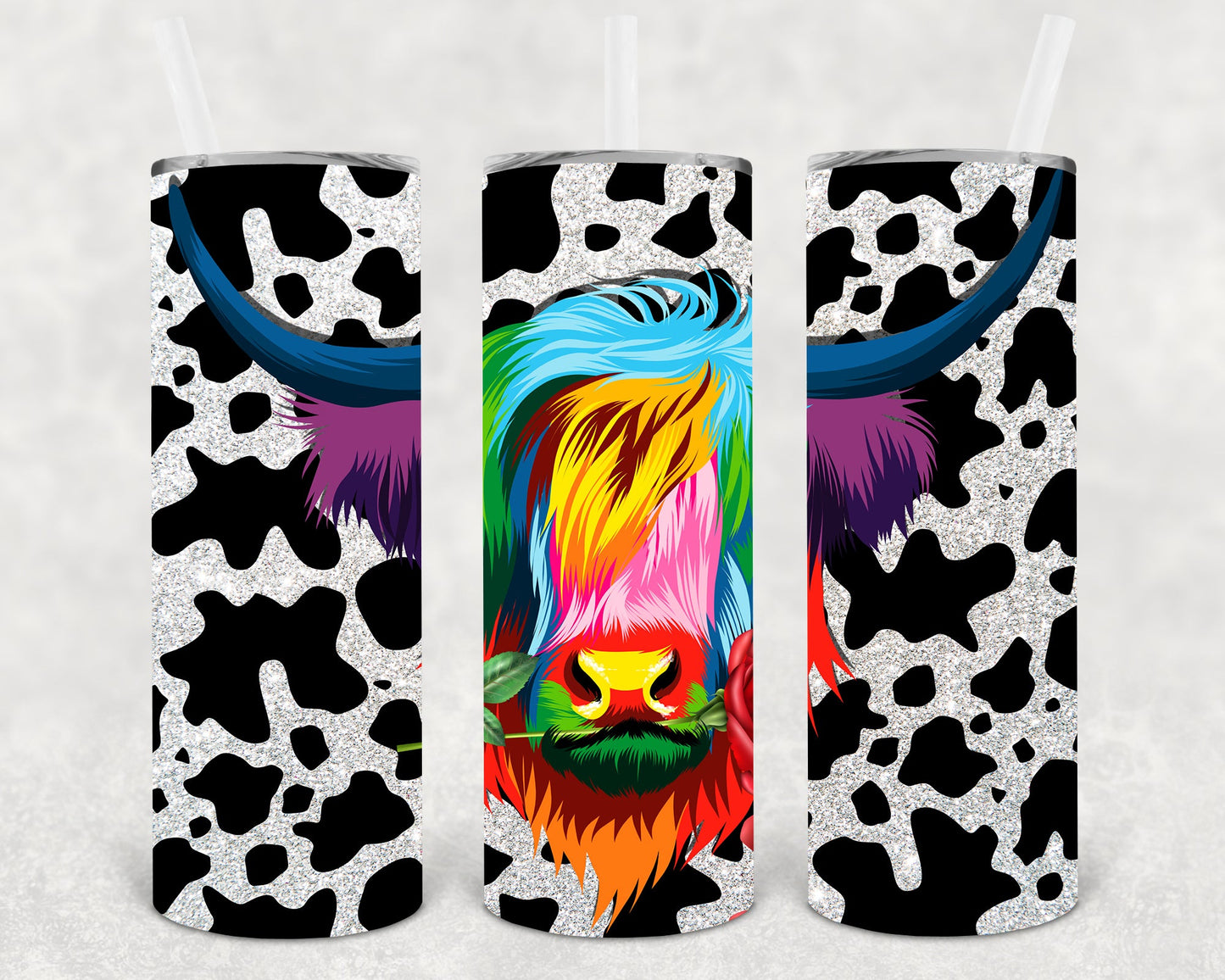 Highland Cow 20 Oz Skinny Tumbler