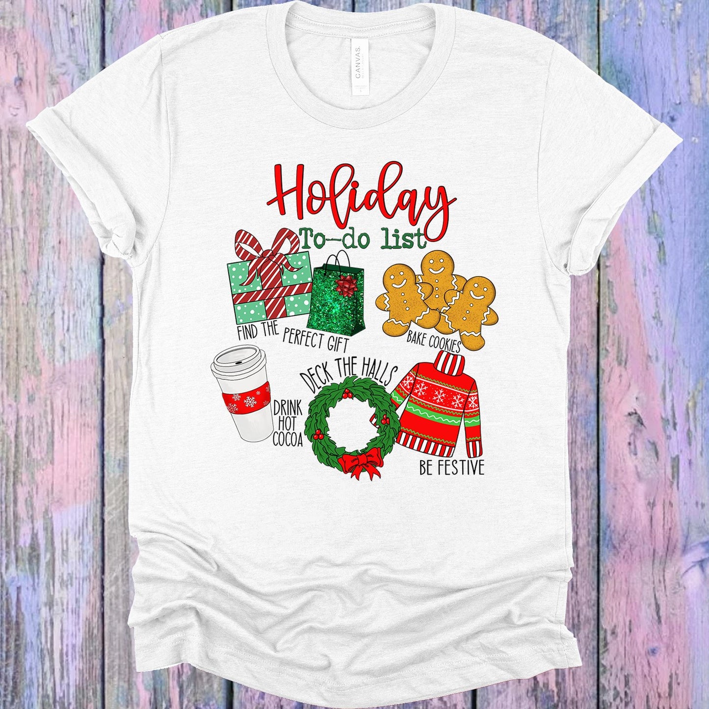 Holiday To Do List Graphic Tee Graphic Tee